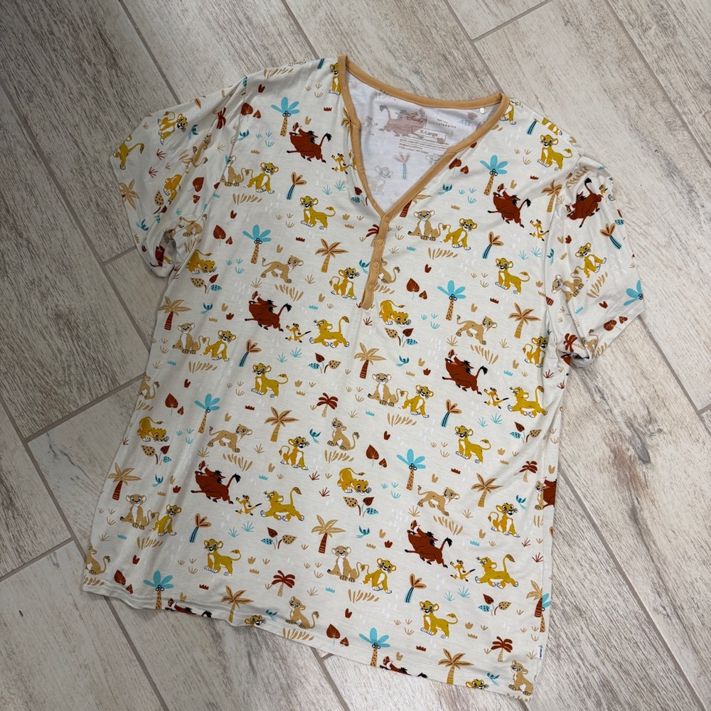Disney Little Sleepies Lion King Pajama Top XLarge